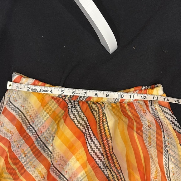 Skater Skirt -S Vanity Orange chiffon - Picture 7 of 8